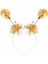 Gold Metallic Ball Bopper Headband