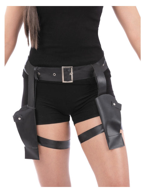 Thigh Holster Belt & X2 Guns Dress Loud
