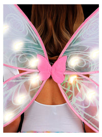 LED Iridescent Light Up Fairy Wings Dress Loud