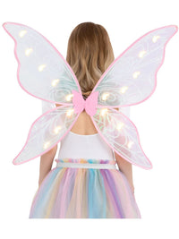 LED Iridescent Light Up Fairy Wings Dress Loud