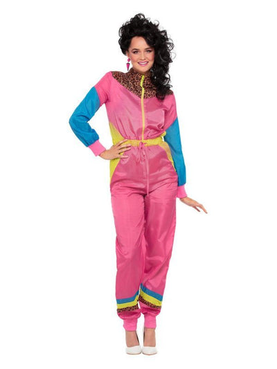 80s Colour Block Ski Shell Suit Costume