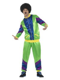 80s Height of Fashion Shell Suit Costume, Male, Gr Dress Loud