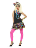80s Party Girl Kit, Multi-Coloured Dress Loud