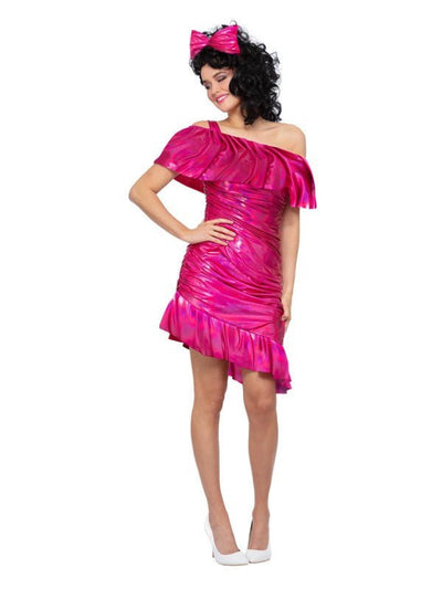 80s Pink Sparkle Cocktail Dress Costume