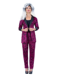 80s Pink Zebra Suit Costume, Unisex Dress Loud