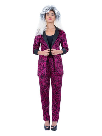 80s Pink Zebra Suit Costume, Unisex