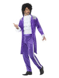 80s Purple Musician Costume, Purple Dress Loud