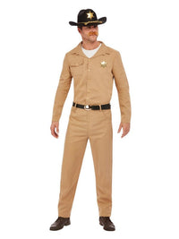 80s Sheriff Costume, Beige Dress Loud