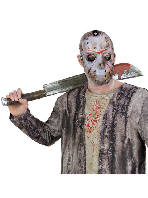 Friday The 13th, Jason Voorhees Machete & Mask Kit Dress Loud