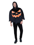 Black Pumpkin Poncho, Adult Unisex Dress Loud