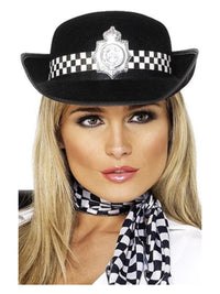 Policewoman's Hat, Black Dress Loud