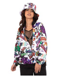 90s Hip Hop Graffiti Jacket Dress Loud