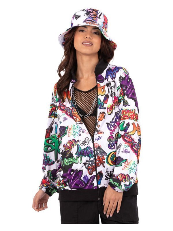 90s Hip Hop Graffiti Jacket Dress Loud