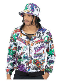 90s Hip Hop Graffiti Jacket Dress Loud