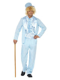 90s Stupid Tuxedo Costume, Blue Dress Loud