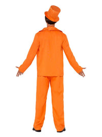 90s Stupid Tuxedo Costume, Orange Dress Loud