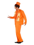 90s Stupid Tuxedo Costume, Orange Dress Loud