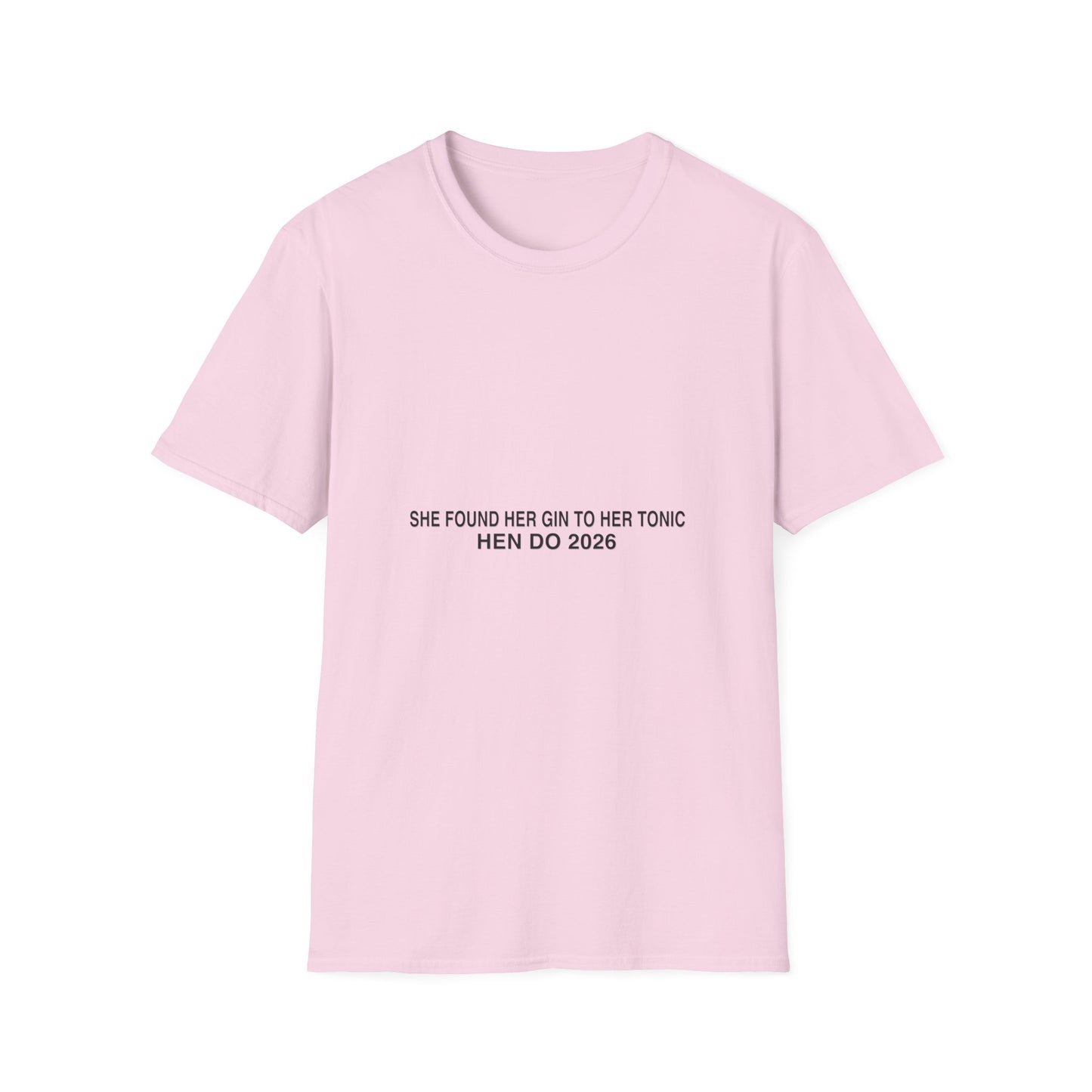 She Found Her Gin To Her Tonic Hen Do 2026 T-Shirt Group Tee