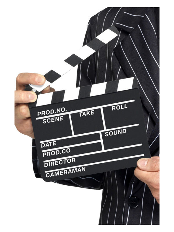 Hollywood Style Clapper Board, Black Dress Loud