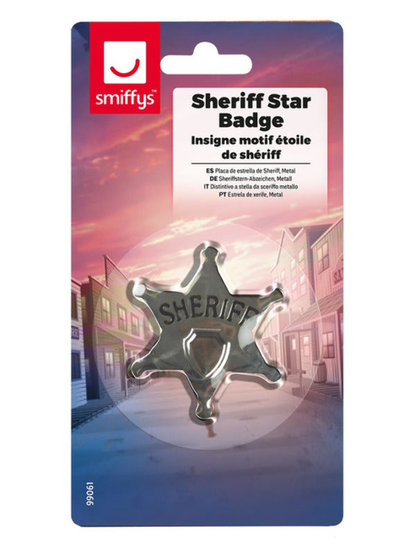 Sheriff Star Badge, Silver Dress Loud