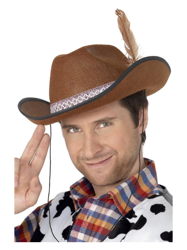 Dallas Hat, Brown Dress Loud