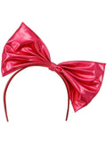 80s Metallic Pink Headband Dress Loud