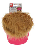 80s Neon Pink Visor Hat Dress Loud