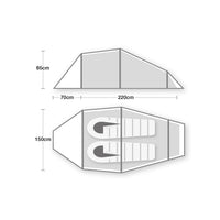 Wild Country Blizzard Compact 2 Tunnel Tent Dress Loud