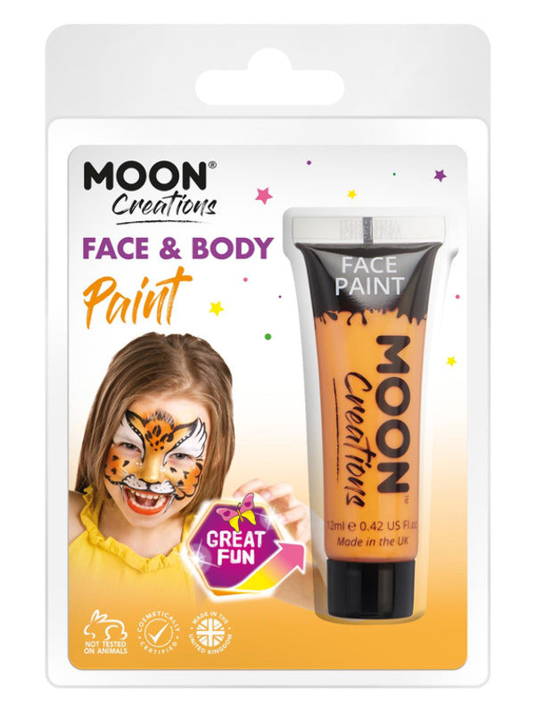 Moon Creations Face & Body Paint, Orange Dress Loud