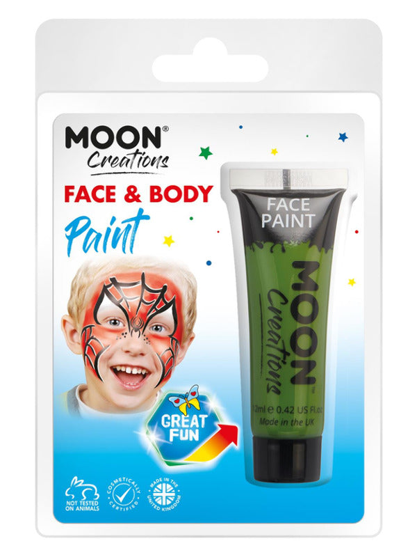 Moon Creations Face & Body Paint, Green Dress Loud