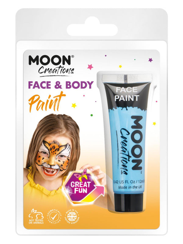 Moon Creations Face & Body Paint, Light Blue Dress Loud