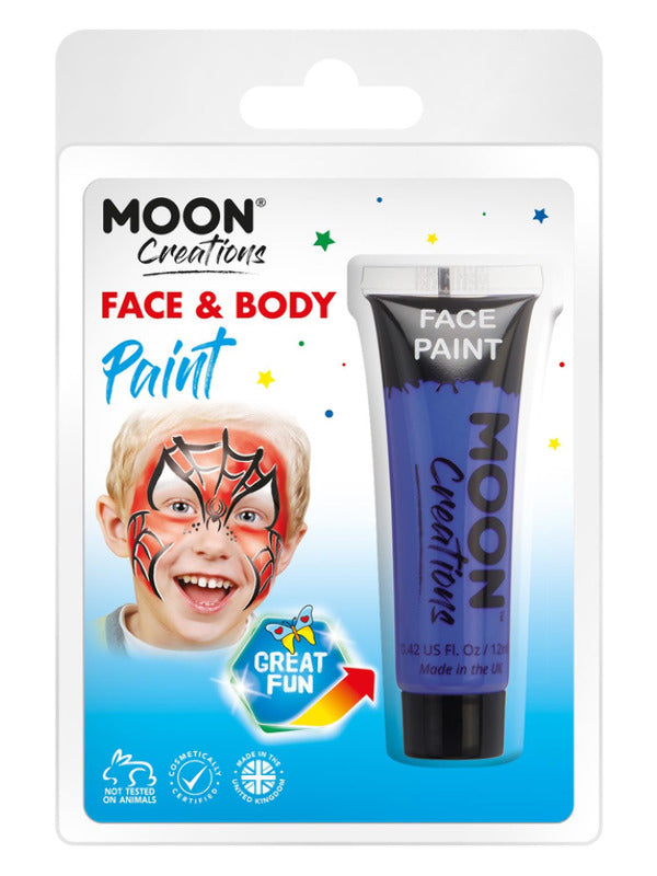 Moon Creations Face & Body Paint, Dark Blue Dress Loud