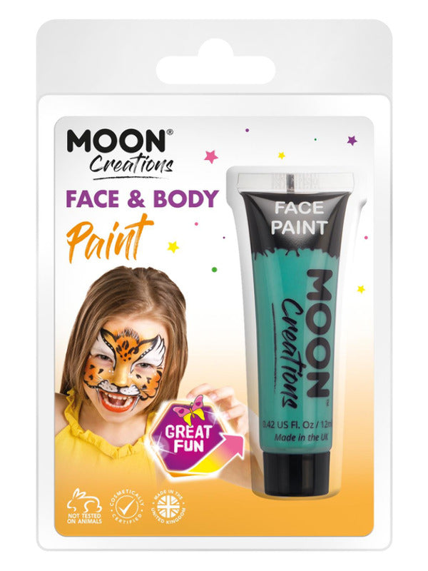Moon Creations Face & Body Paint, Turquoise Dress Loud