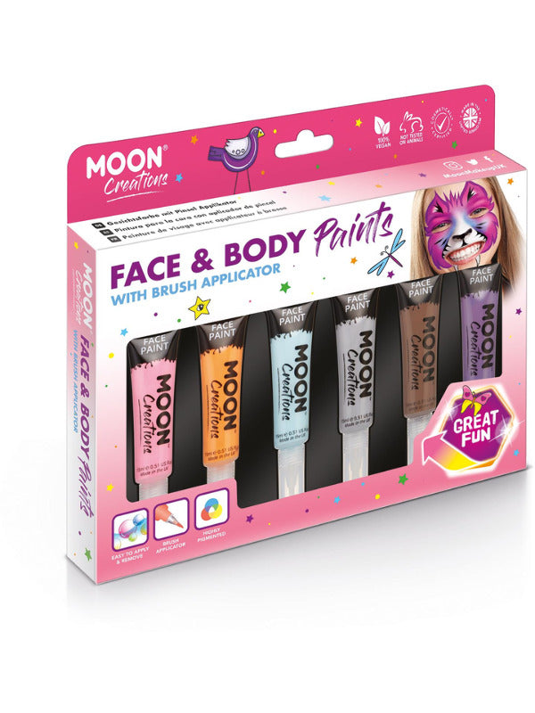 Moon Creations Face & Body Paints, Assorted Dress Loud