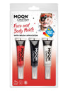 Moon Creations Face & Body Paints and Brush,