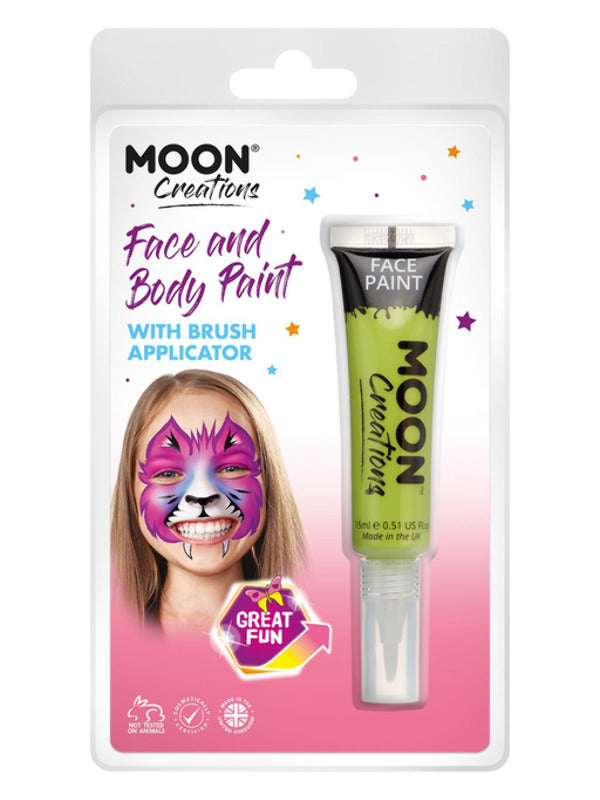 Moon Creations Face & Body Paints, Lime Green Dress Loud
