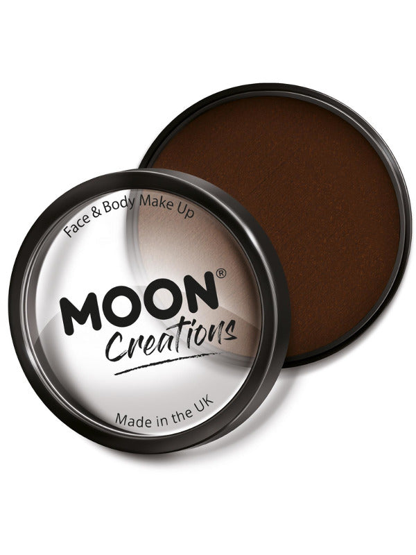 Moon Creations Pro Face Paint Cake Pot, Dark Brown Dress Loud