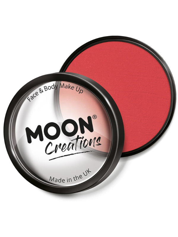 Moon Creations Pro Face Paint Cake Pot, Bright Red Dress Loud