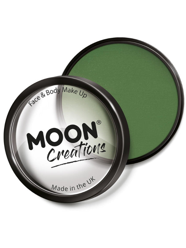 Moon Creations Pro Face Paint Cake Pot,Grass Green Dress Loud