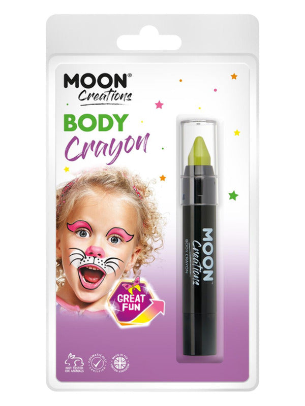 Moon Creations Body Crayons, Lime Green Dress Loud