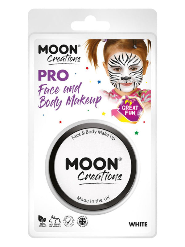 Moon Creations Pro Face Paint Cake Pot, White Dress Loud