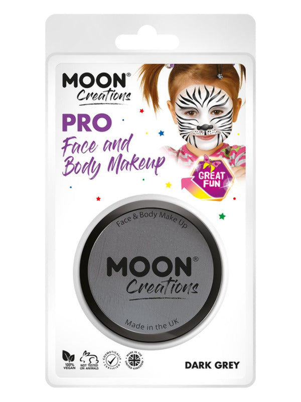 Moon Creations Pro Face Paint Cake Pot, Dark Grey Dress Loud