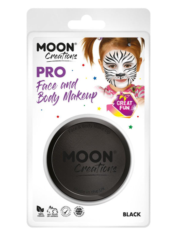 Moon Creations Pro Face Paint Cake Pot, Black Dress Loud