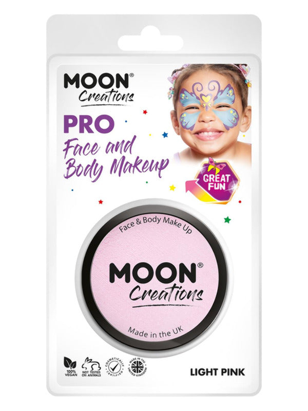 Moon Creations Pro Face Paint Cake Pot, Light Pink Dress Loud