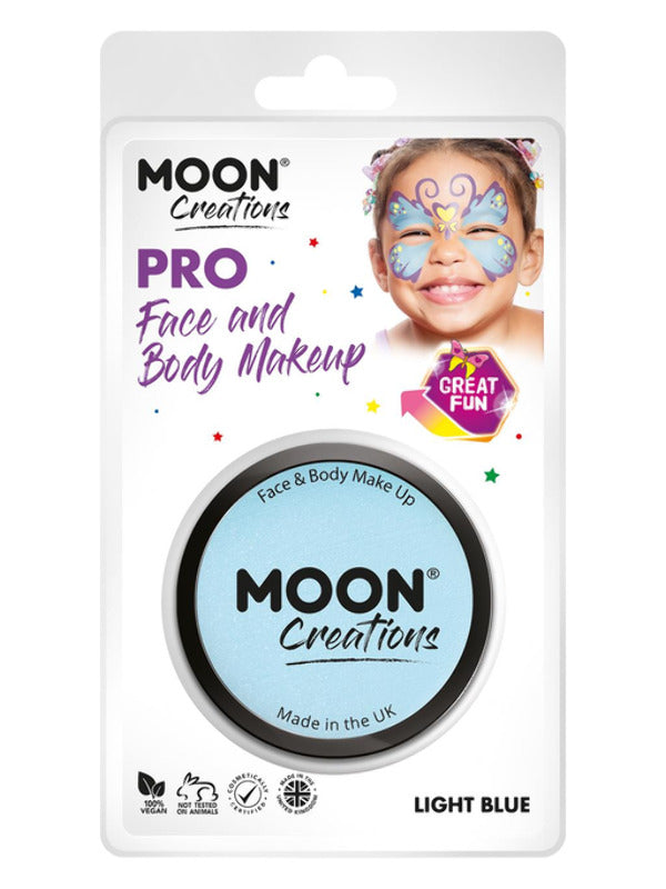 Moon Creations Pro Face Paint Cake Pot, Light Blue Dress Loud
