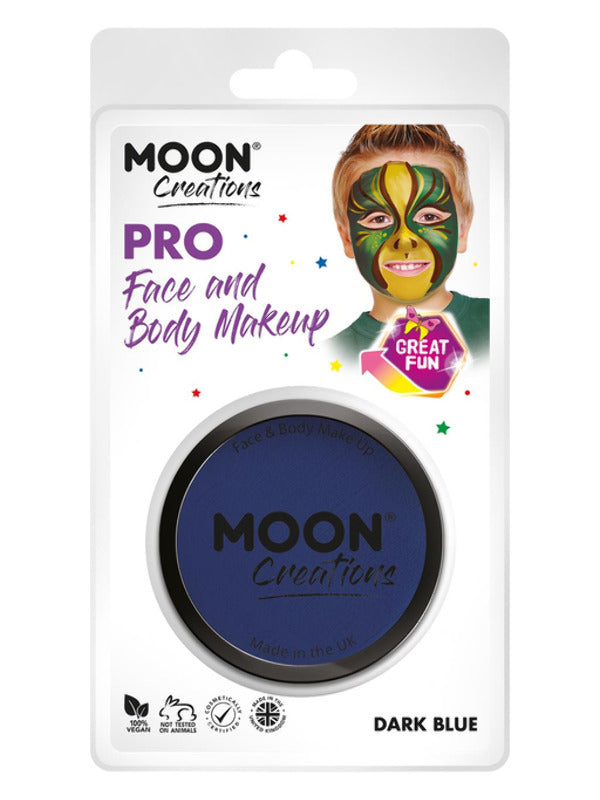 Moon Creations Pro Face Paint Cake Pot, Dark Blue Dress Loud