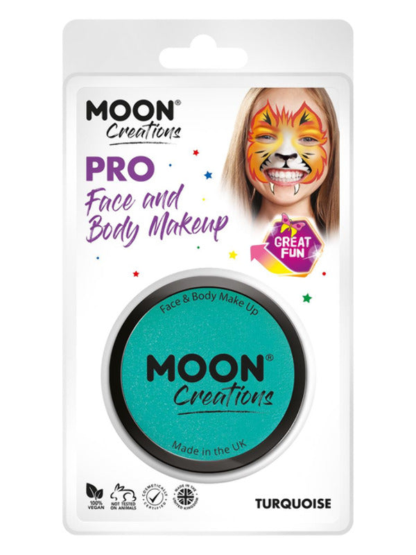 Moon Creations Pro Face Paint Cake Pot, Turquoise Dress Loud
