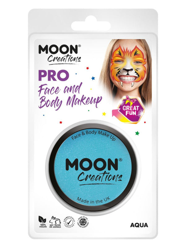 Moon Creations Pro Face Paint Cake Pot, Aqua Dress Loud
