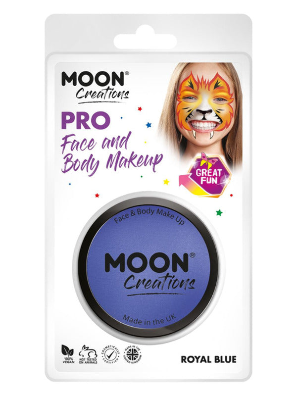 Moon Creations Pro Face Paint Cake Pot, Royal Blue Dress Loud