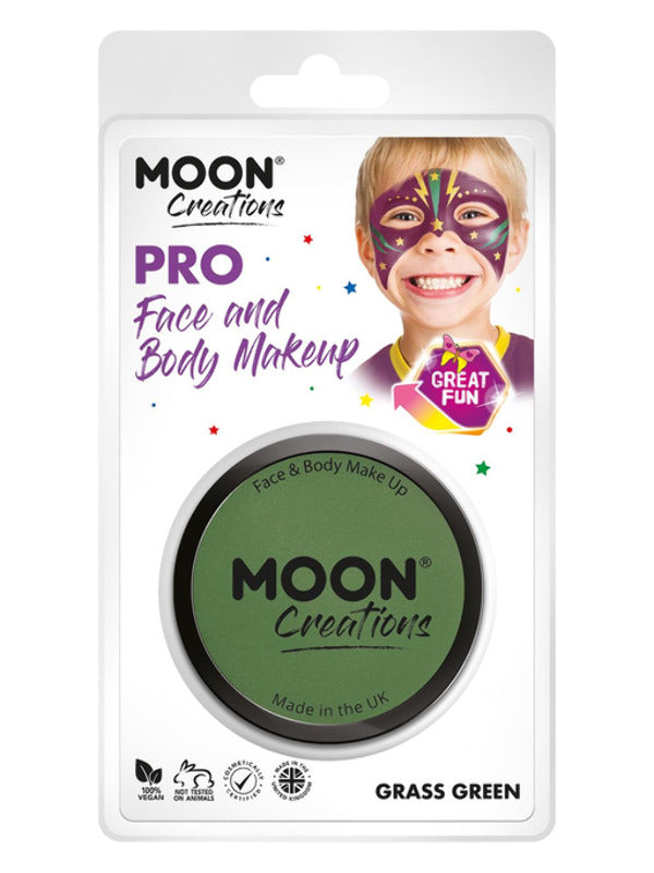 Moon Creations Pro Face Paint Cake Pot,Grass Green Dress Loud